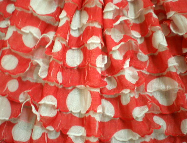 1.Red-White Polka Dot Ruffles